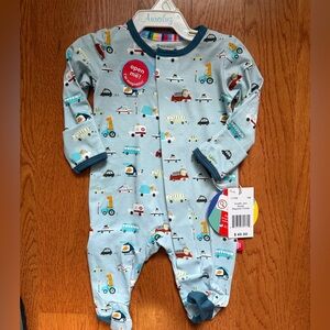 Magnetic Me Blue Vehicle Print Sleeper